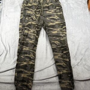Across the Pond Mens 2XL Stretch Jogger Joggers Pants Green Camo‎ Drawstring